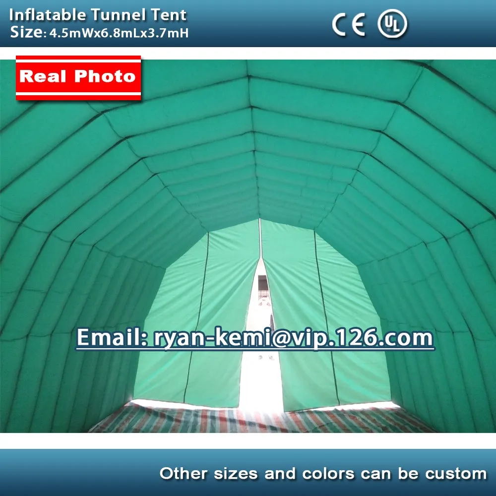 6,8 м надувной туннельный тент с дверью надувной автомобиль гаражный тент наружные надувные вечерние тенты с CE воздуходувкой