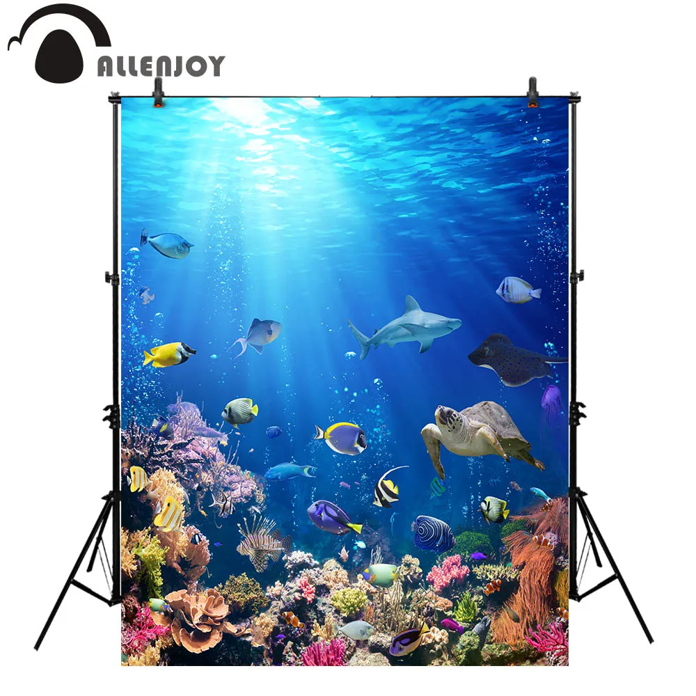 Allenjoy подводный Природный фон для фотосъемки коралловый риф тропическая рыба