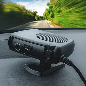 

Portable 2 In 1 Car Heater Fan Demister Defroster 12V 200W Quickly Heat Auto Cooling Defroster Fan With Folding Handle