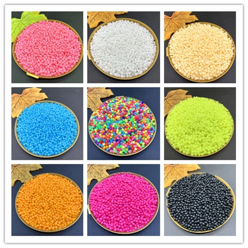 1000/500 pcs /lot 3/4mm Multi Colors Acrylic Round Beads For DIY Bracelets& Necklaces Jewelry Makings Accessories#ZV11