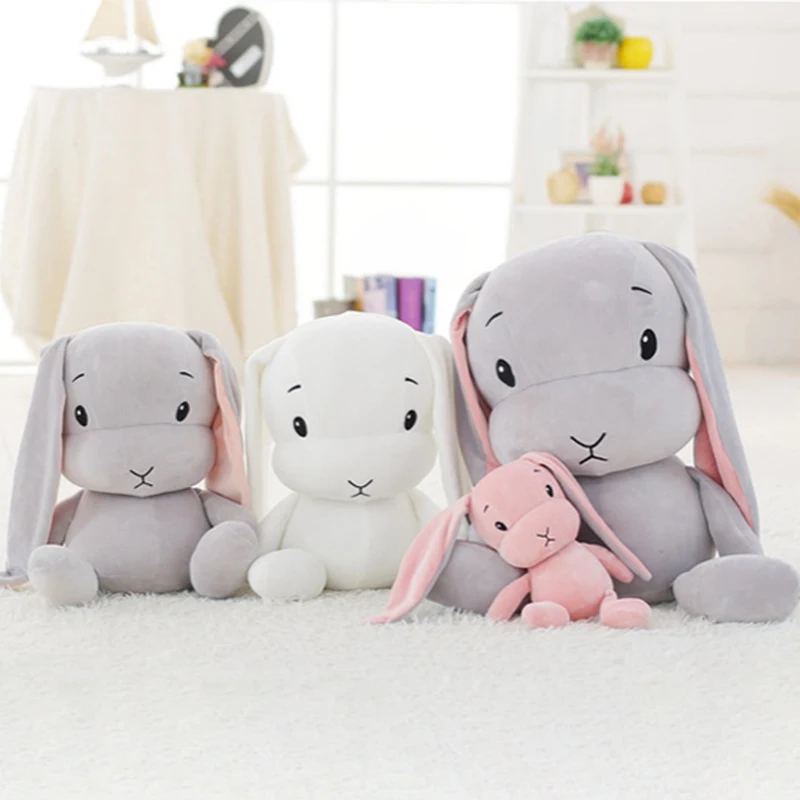 

INS Popular Toys Rabbit Plush Soft and Comfortable Stuffed Toys 30/50CM korean Kawaii Plush Sleeping Toy Gift For Children