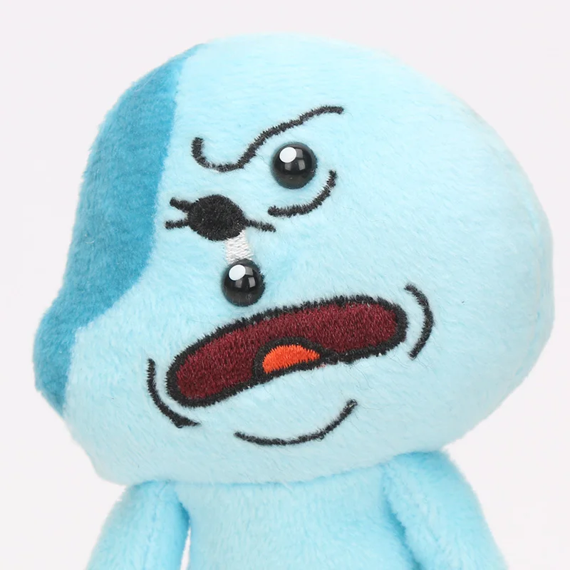 1 шт. 24 см Рик и Морти счастливая улыбка Sad Meeseeks Mr poopybuttole foamy Мягкие плюшевые игрушки куклы Детский подарок - Цвет: one eye