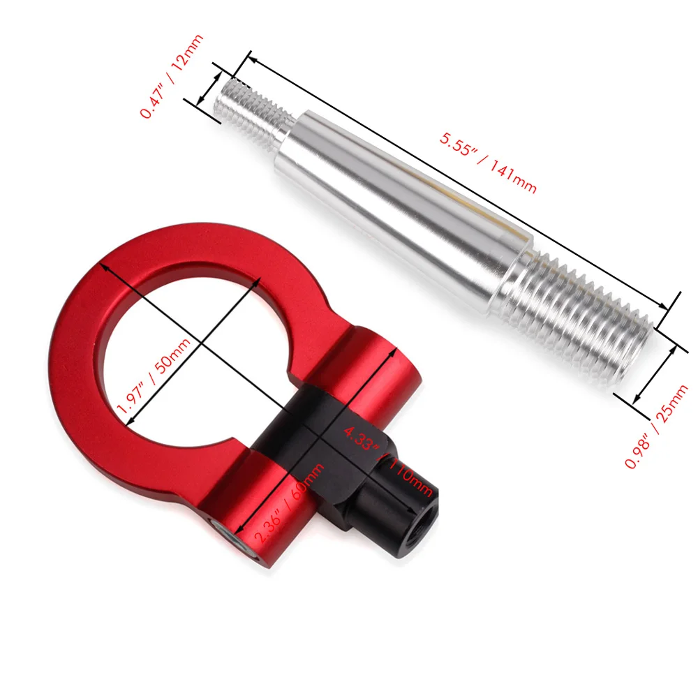 Алюминиевый винт RASTP Racing с ЧПУ передний буксировочный крюк для Mitsubishi Lancer EVO EX 2008 2011