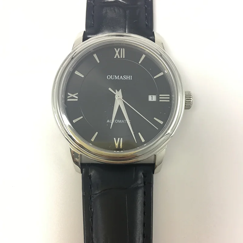 

2019 New Men Mechanical Watches Oumashi 40mm Miyota Leisure Waterproof Watch Luxury Brand Genuine Leather Automatic Watch Men 05