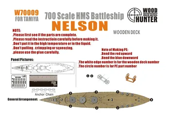 

1/700 Nelson wooden deck Assembly model Toys