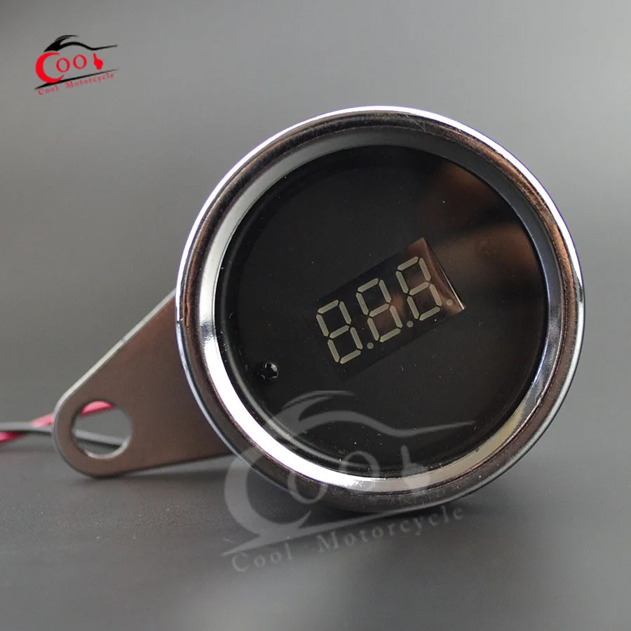 Car Motorcycle Digital Voltage Volt meter Gauge RED LED Waterproof