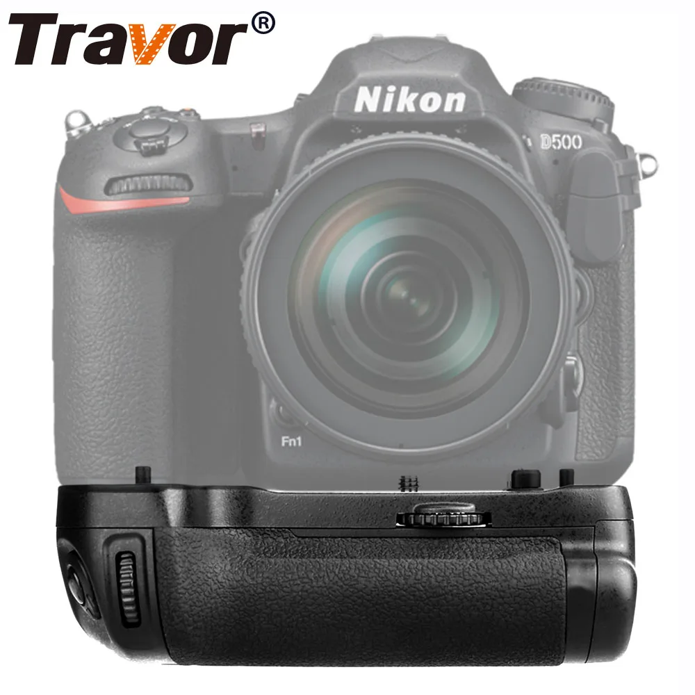  Travor Professional Battery Grip for Nikon D500 DSLR Camera as MB-D17 MBD17+1pcs EN-EL15 battery +2