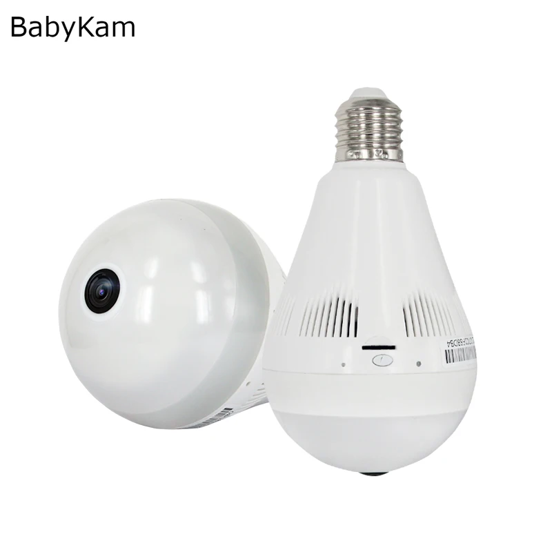 

BabyKam 960P Wireless IP Camera Bulb Light FishEye CCTV 360 Degree VR Camera 1.3MP Smart Home Security WiFi Camera Panoramic