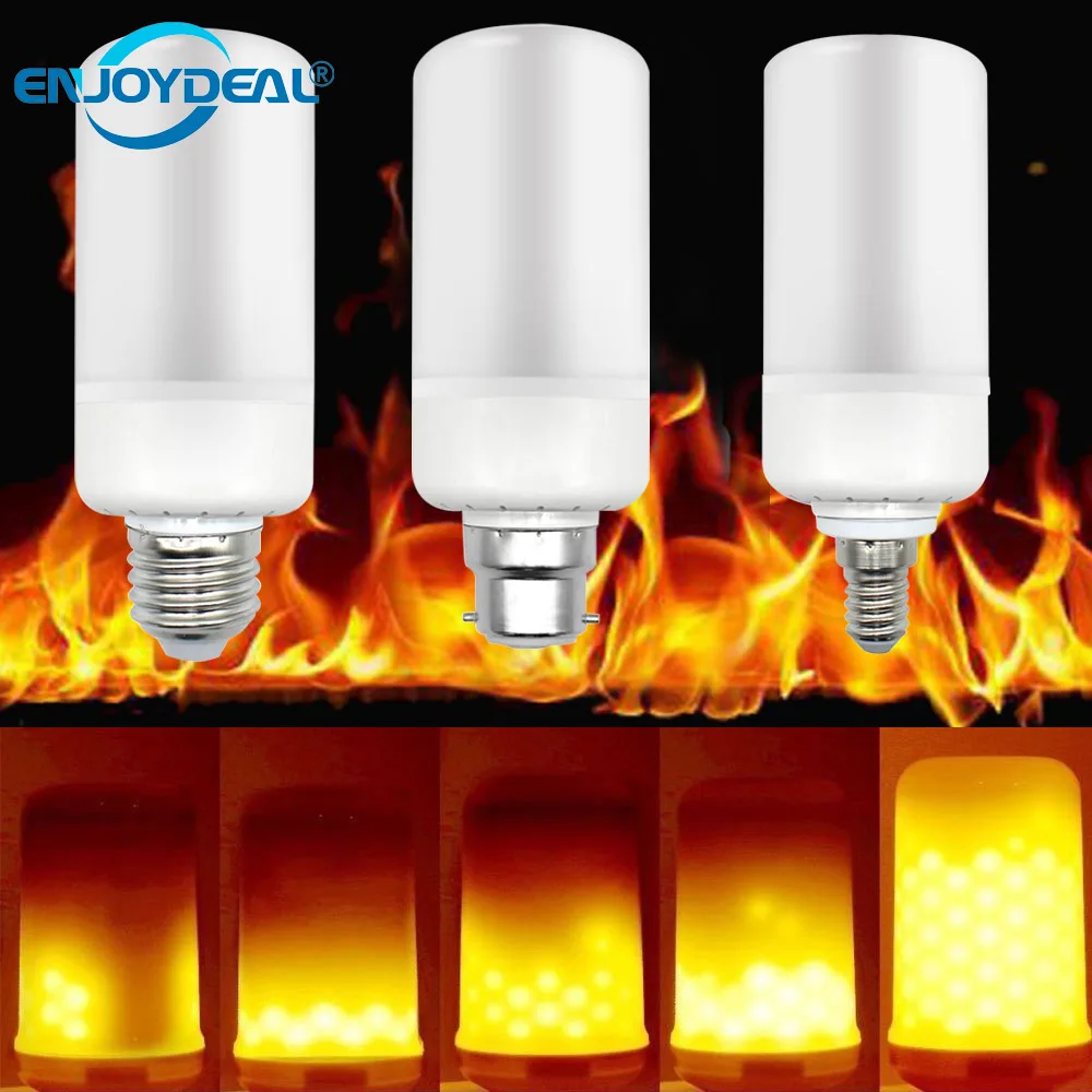 5W Flame Flickering Corn LED lamp LED Burning Light Effect Fire Bulb