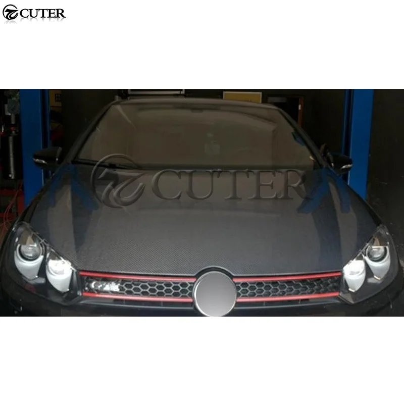 Для Volkswagen Golf 6 оригинальный стиль углеродное волокно капот Golf6 крышка капота