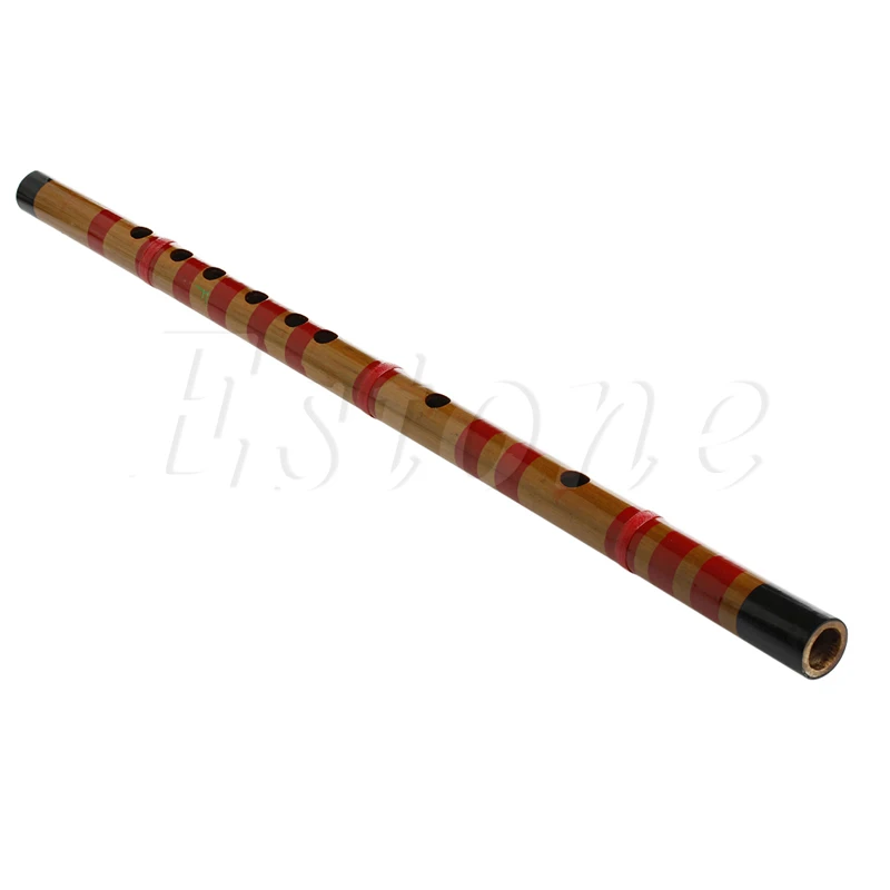 Традиционный длинный бамбуковый флейта кларнет Студент музыкальный инструмент 7 отверстий 42,5 см