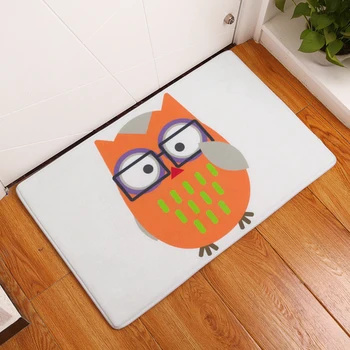 

2017 New Home Decor Cute Owl Carpets Non-slip Kitchen Rugs for Home Living Room Floor Mats 40X60 50X80cm