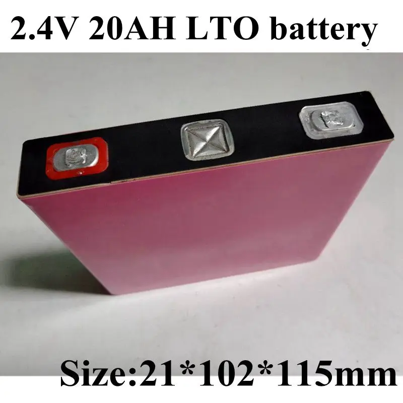 

Lithium Titanate Battery 2.4V 20AH LTO Baterie for Diy 36V 48V Large Power Gas-electric Hybrid Vehicle Electric Car Motor Bus EV