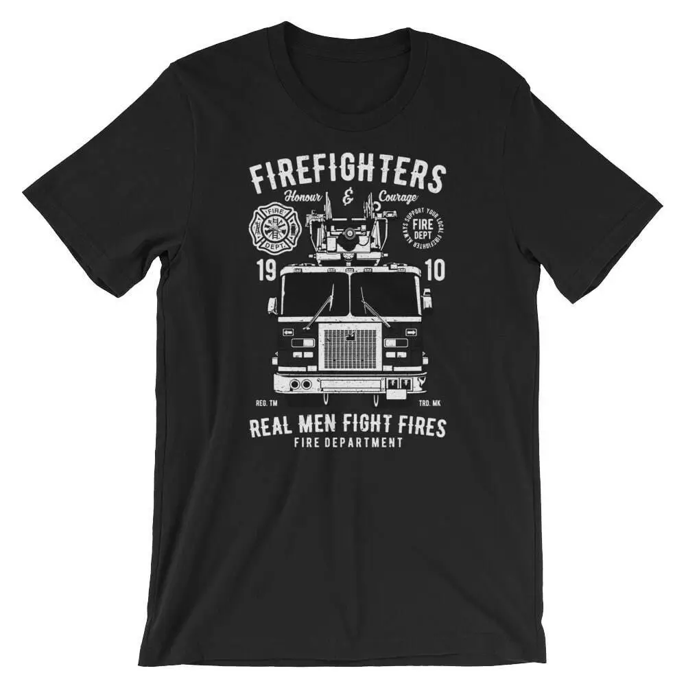 

Firefighters Truck T-Shirt. 100% Cotton Premium Tee