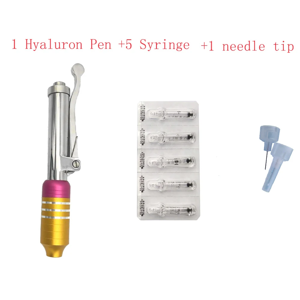 

1 Set Hyaluron Serum Gun Injection Machine High Pressure Atomizer Anti-wrinkle hyaluronic injection pen