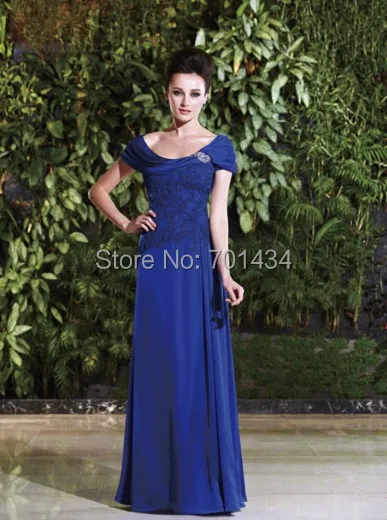 Elegant A Line Mother Bride Dress Long Jewel Liqued Off Elegant A Line Mother Bride Dress Long Jewel Liqued Off Shoulder Royal Blue Of The