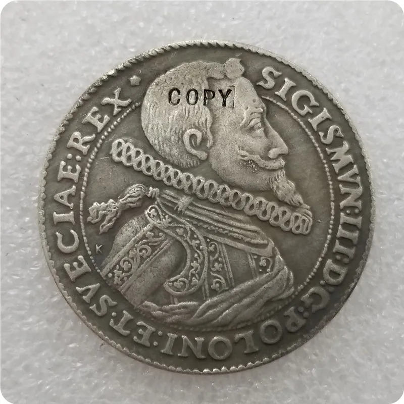 Польша 1614 талар сигис III Zygmunt Супер копия монет памятные монеты-копия монеты | Дом