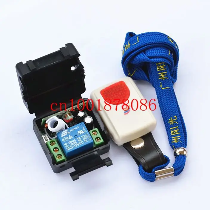 

Free Shipping Wireless Remote Control Switch Radio Switch DC12V 1CH Relay Receiver Transmitter For Motor Gate Lighting