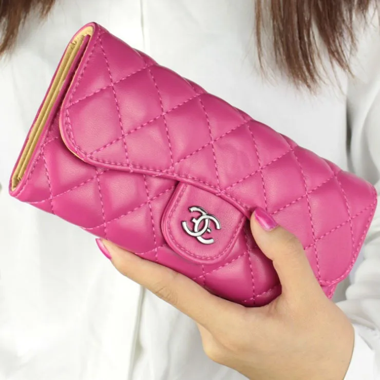 brand women wallet designer wallet women long wallet ladies leather wallets fashion Women Clutch ...