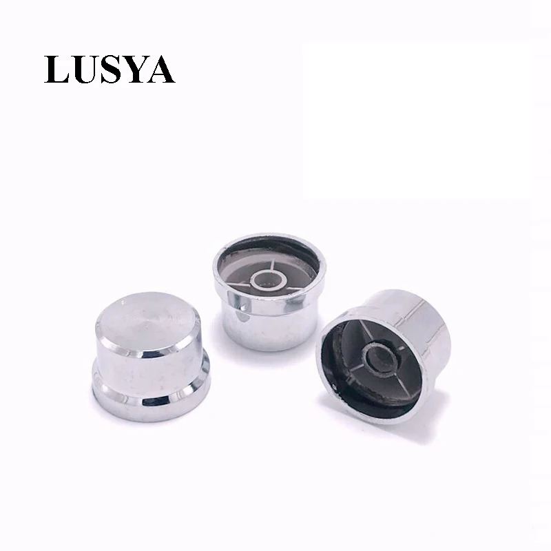 

Lusya 5pcs High quality threaded silver Potentiometer knob switch cap for hifi amplifier 20MM diameter F5-014