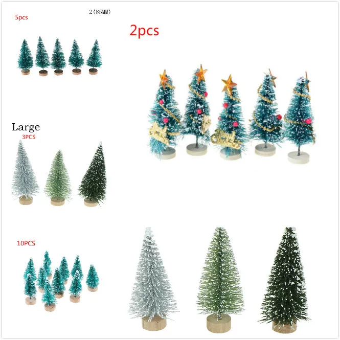 DIY Christmas Tree Small Pine Tree Mini Trees Placed In The Desktop Home Decor Adornos De Navidad Para Casa Choinka Sztuczna