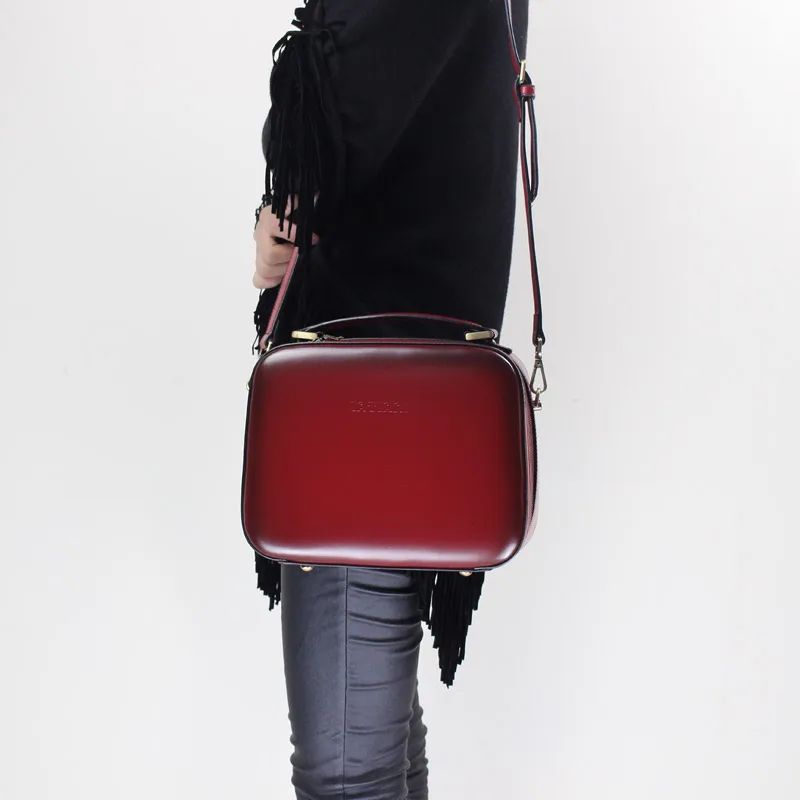 

Women Original Cowhide Handbag Genuine Leather Square Messenger Bag Exquisite Shoulder Crossbody Bag Ladies Office Handbag Bolsa