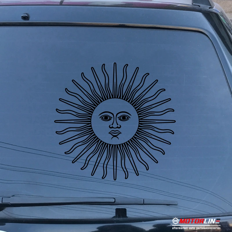 

Sun of May Flag of Argentina Decal Sticker Car Vinyl pick size color no bkgrd