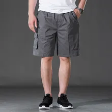 Мужские шорты Карго крутые камуфляжные летние мужские повседневные однотонные пляжные рабочие брюки карго шорты ретро шорты