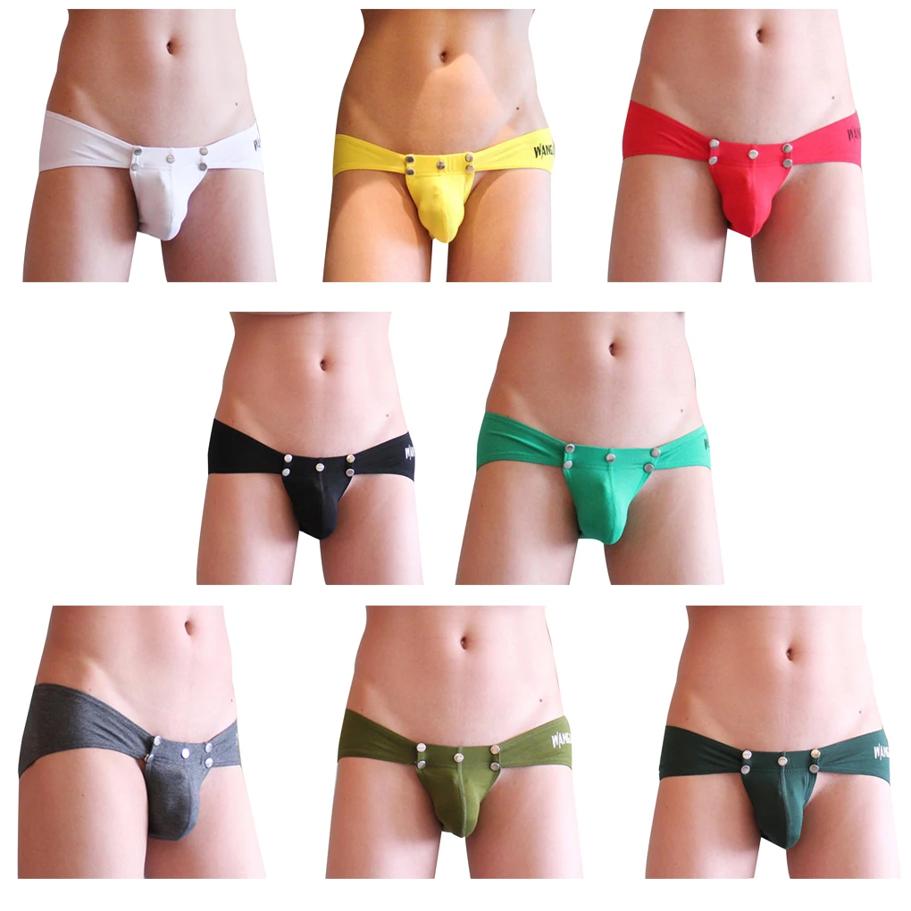 Мужские трусы с отсоединяемыми кнопками нижнее белье из хлопка|penis briefs|briefs u convexu