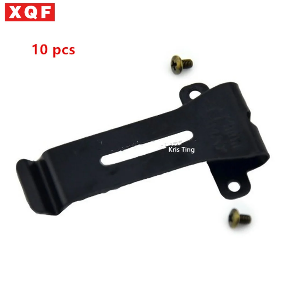 

XQF 10 PCS Replacement Belt Clip Clamp Clinch Hook Bracket for Baofeng Two Way Radio BF-666S BF-777S BF-888S UV-5R free shipping