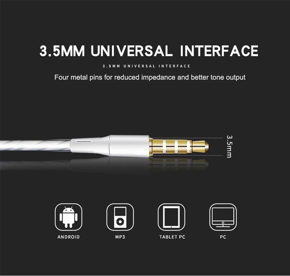 3.5mm In-Ear Stereo Earbuds Earphone For Cell Phone 1.2m Universal Sports Common Headphone For Universal Smart Mobile Phone (8)
