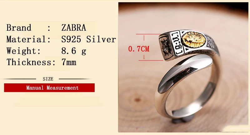 ZABRA, одноцветное 925 пробы, серебро, белый циркон, Дева Марии, скульптура, Открытое кольцо для женщин и мужчин, винтажный подарок для христианского кольца, ювелирное изделие