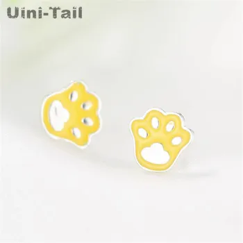 

Uini-Tail 2018 new listing 925 sterling silver art fresh cat claw earrings Korean fashion sweet and lovely high quality jewelry