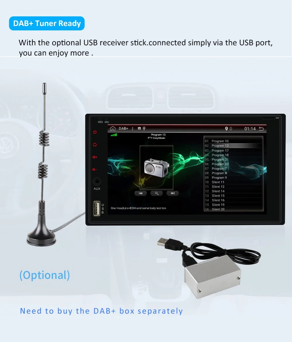 Top Double 2 Din Capacitive Android 9.0 GPS Navi Car Stereo No-DVD Player Auto Audio PC Car Head Unit TV In Dash Radio Media camera 13