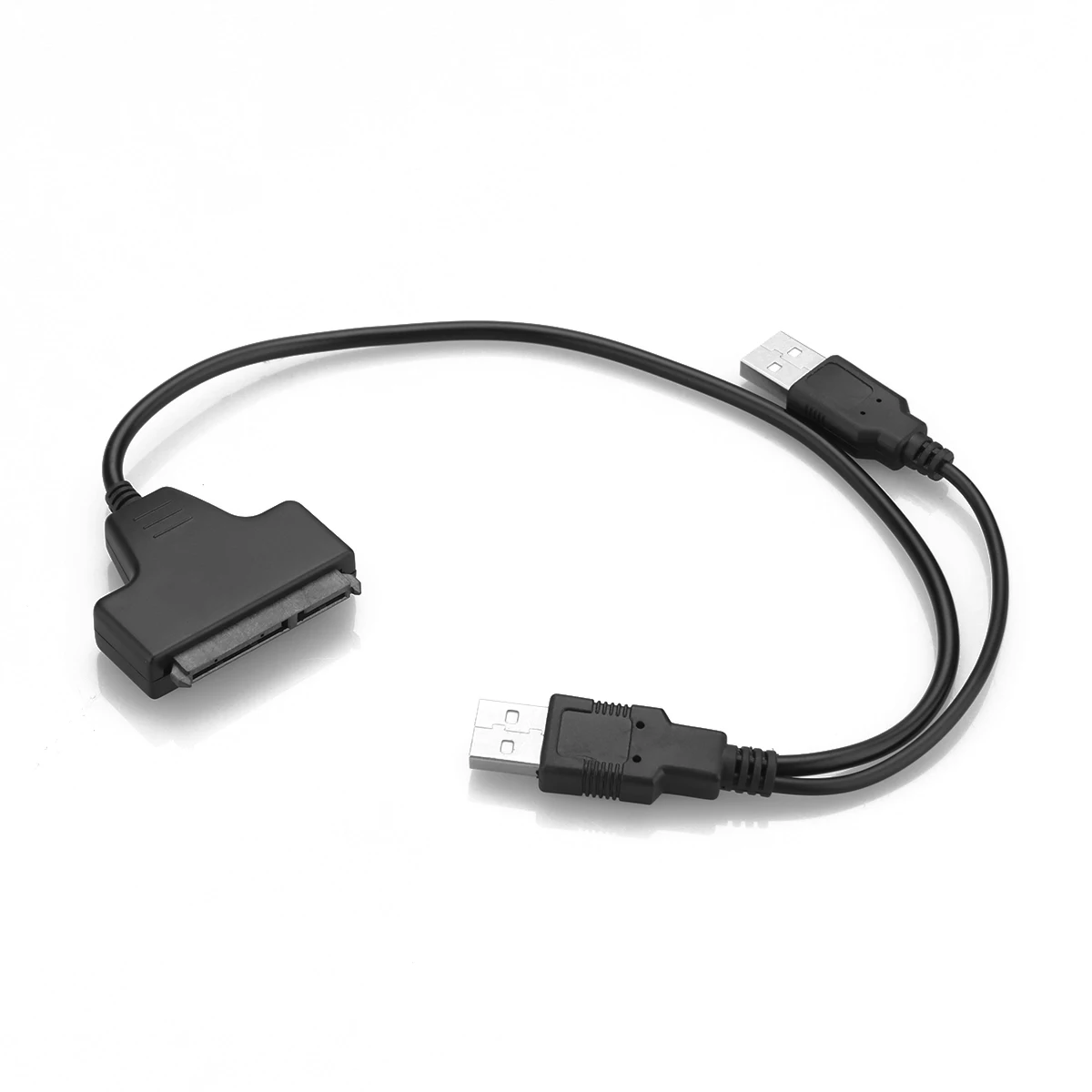 Кабель адаптер FORNORM 2 0 двойной USB для жестких дисков SATA 5 дюйма 3 15 + 7 Pin на USB|Кабели