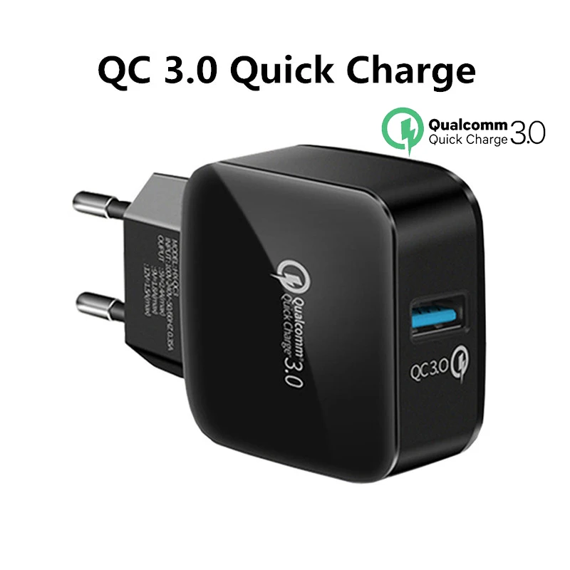 

USB Rapid Fast Chargers Fast Charger Quick Charge QC3.0 2.0 Universal EU US Wall Travel Adapter for Xiaomi mi8 Samsung Huawei LG