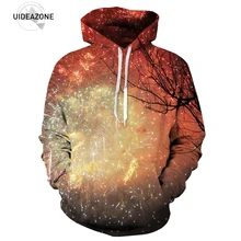 UIDEAZONE Neue 3D Feuerwerk Starry Night Printed Sweatshirts Frauen Männer Hoody Tops Schönen Baum Mit Kapuze Fitness Pullover Dropship