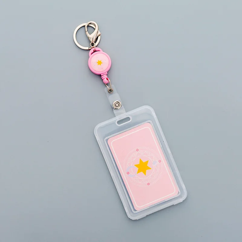 Kawaii Unicorn dog Magic Matrix Retractable Badge Card Holder Nurse Doctor Exhibition Pull Key ID Name Card Badge Holder - Цвет: 4