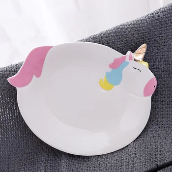 Cute Pink Unicorn Dinning Set (Mugs, Plate, Bowl )
