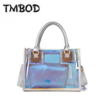 

New 2019 Classic Shiny Composite Tote Cross body Bag Women PVC & PU Leather Handbags Lady Messenger Bags For Female an1068