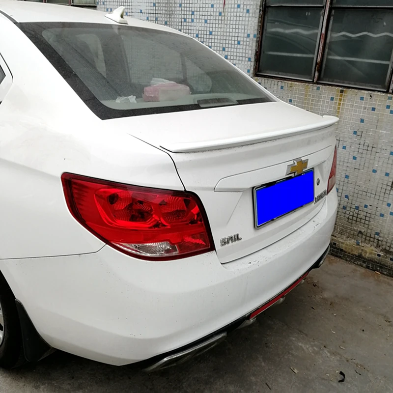 Для Chevrolet Sail спойлер 2015 2017 высокое качество абс материал задний праймер цвет
