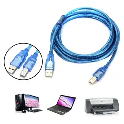 Новинка; Лидер продаж 3 м USB 2,0 A к B Мужской m/M принтер для печати кабель для высокоскоростной передачи данных iphone зарядное устройство