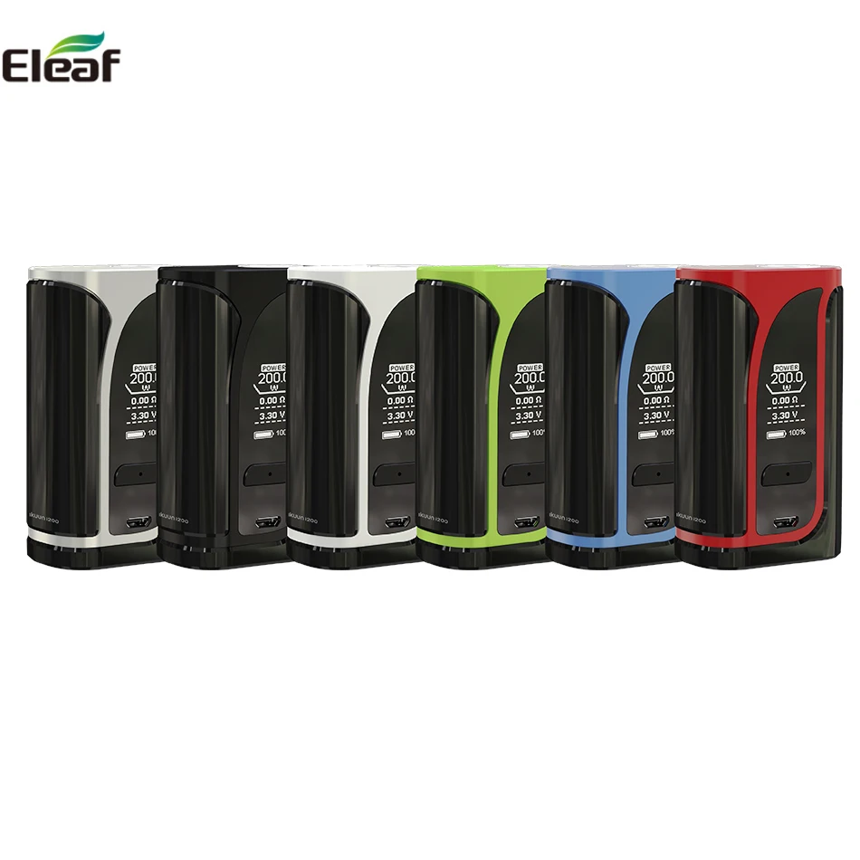 

Original Eleaf iKuu i200 Box Mod 4600mah Battery Vape Fit Melo 4 D22/D25 Atomizer Tank E Cigarette Mod Battery