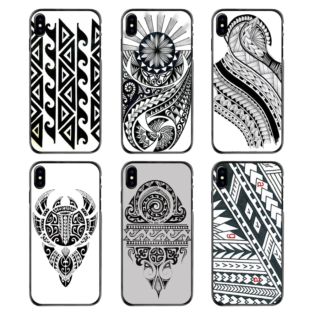 Полинезийский татуаж Samoan защитный чехол для телефона iPhone 4 4S 5 5S 5C SE 6 6S 7 8 Plus X XR XS Max