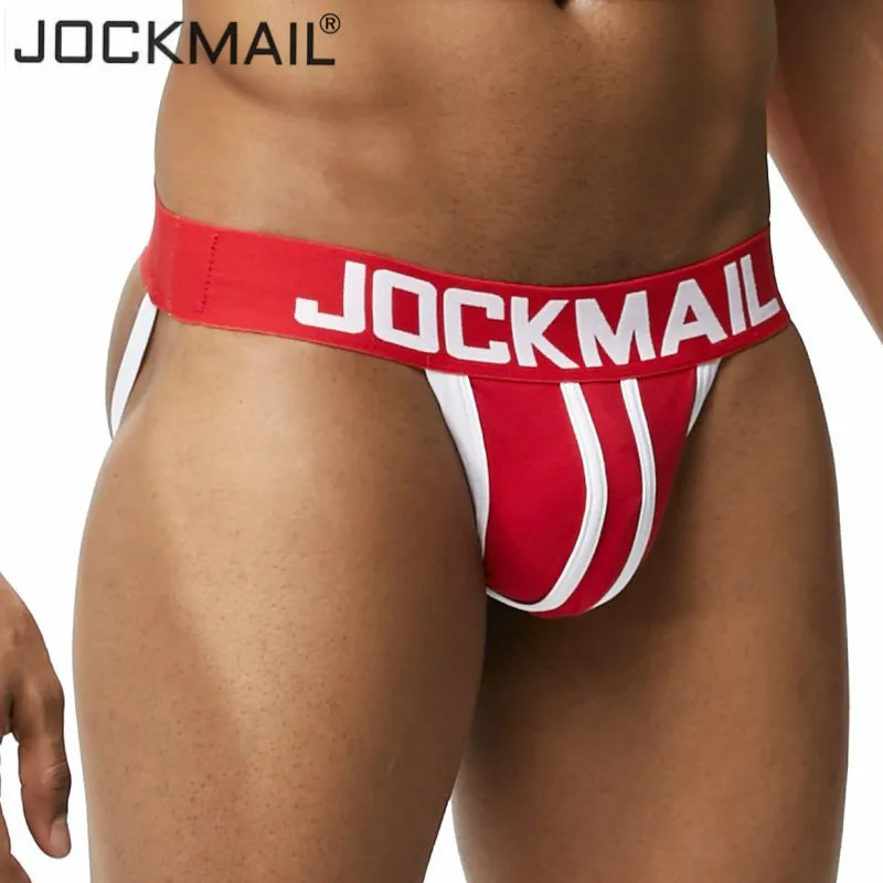 

JOCKMAIL male underwear mens thongs and g strings sexy string homme gay underwear jockstrap lingerie men thong tanga hombre