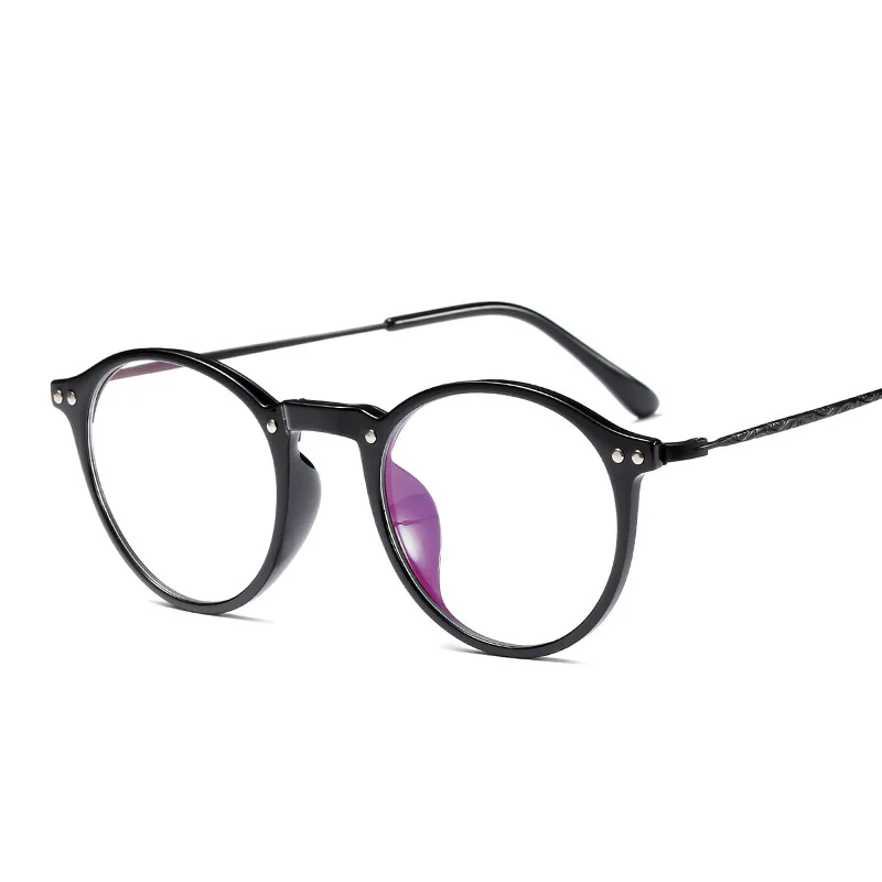 2018 Vintage Round Eye Glasses Frame Men Women Computer Clear Fake