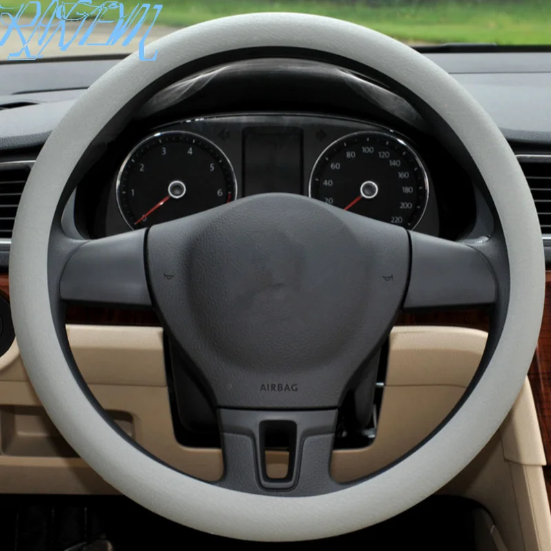 

Soft Silicone Steering Wheel Cover Skidproof Odorless Eco Friendly For Land Rover LR4 LR2 Evoque discovery 2 3 4 freelander 1 2