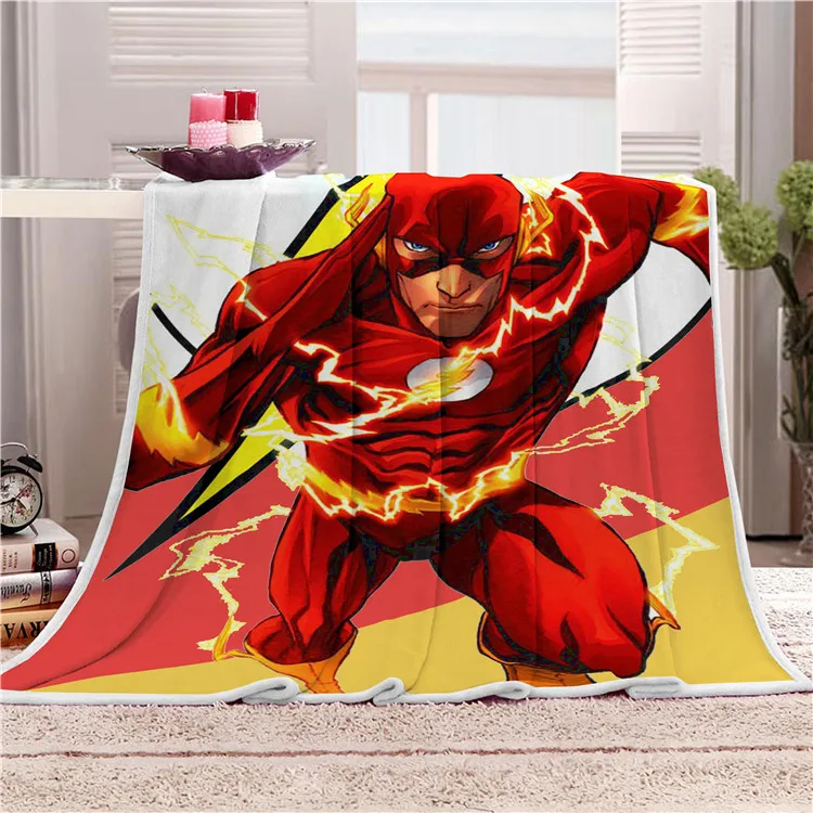 

Super Flash Man Hero Blanket Tapestry Super Soft Wall Bedspread Beach Towel Mat Blanket Table Beach Towel