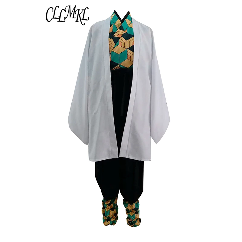

Anime Demon Slayer Kimetsu no Yaiba Sabito Cosplay Costume Full Set Uniform