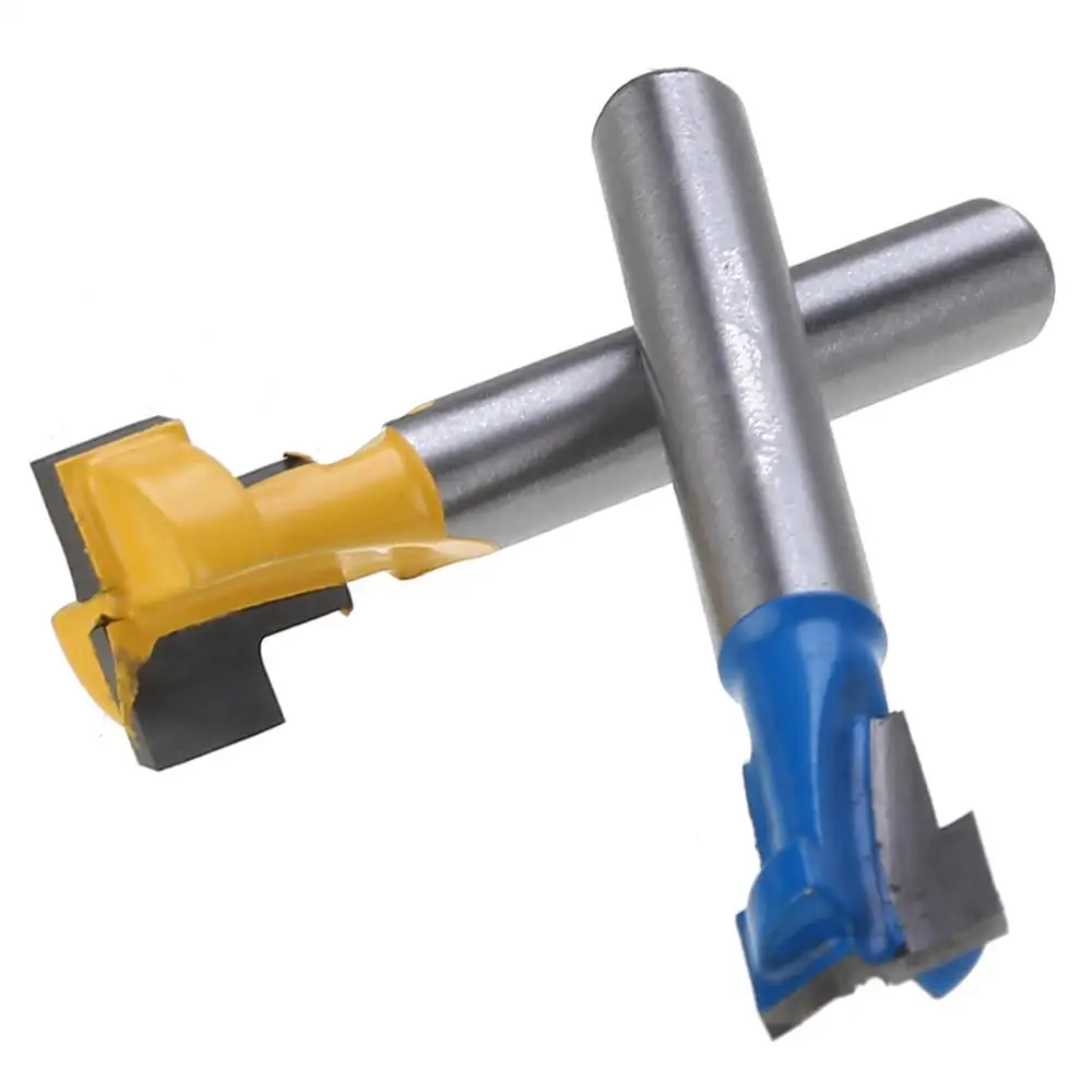 

2pcs/set T-Slot Milling Cutter Router Bit 1/4" Shank Keyhole Woodworking Cutter Router Bit 3/8" 1/2"